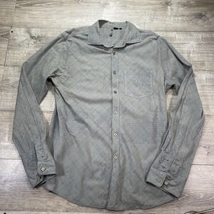 Vintage Oakley Shirt Mens 2XL Gray Button Down Long Sleeve Allover Logo 00s